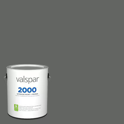 Valspar  2000 Flat Grizzle Gray Hgsw1482 Latex Interior Paint + Primer (1-Gallon) | Lowe's