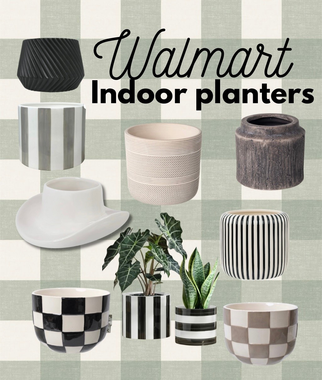 Walmart has the cuuuutest little pots!! My indoor plants need a makeover asap!! 🌱✨😍🖤