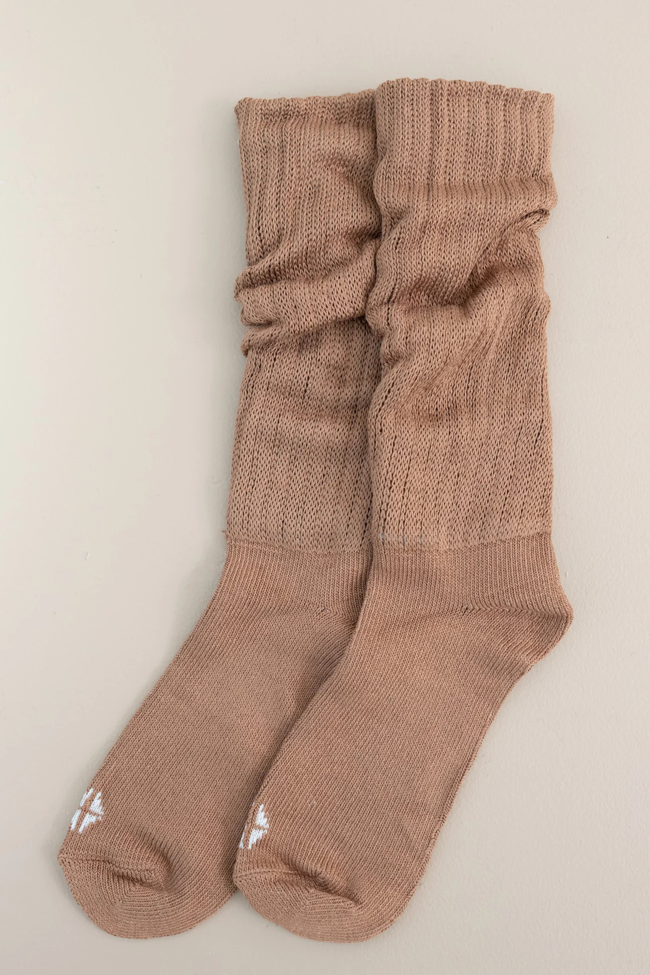 Adult Scrunch Socks in Latte | Bamboo Socks | Kyte Living | Kyte Living