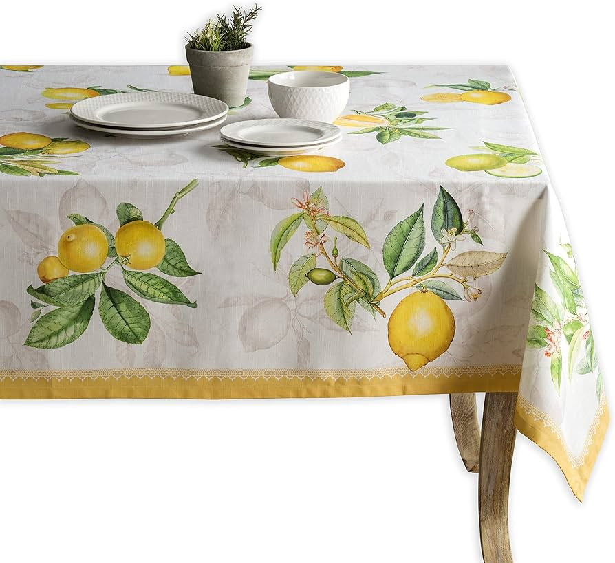 Maison d' Hermine Tablecloths 100% Cotton 60"x120" Decorative Rectangle Tablecloth Washable Table... | Amazon (US)