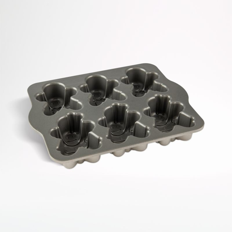 Nordic Ware Gingerbread Kids Cakelet Pan | Crate and Barrel | Crate & Barrel