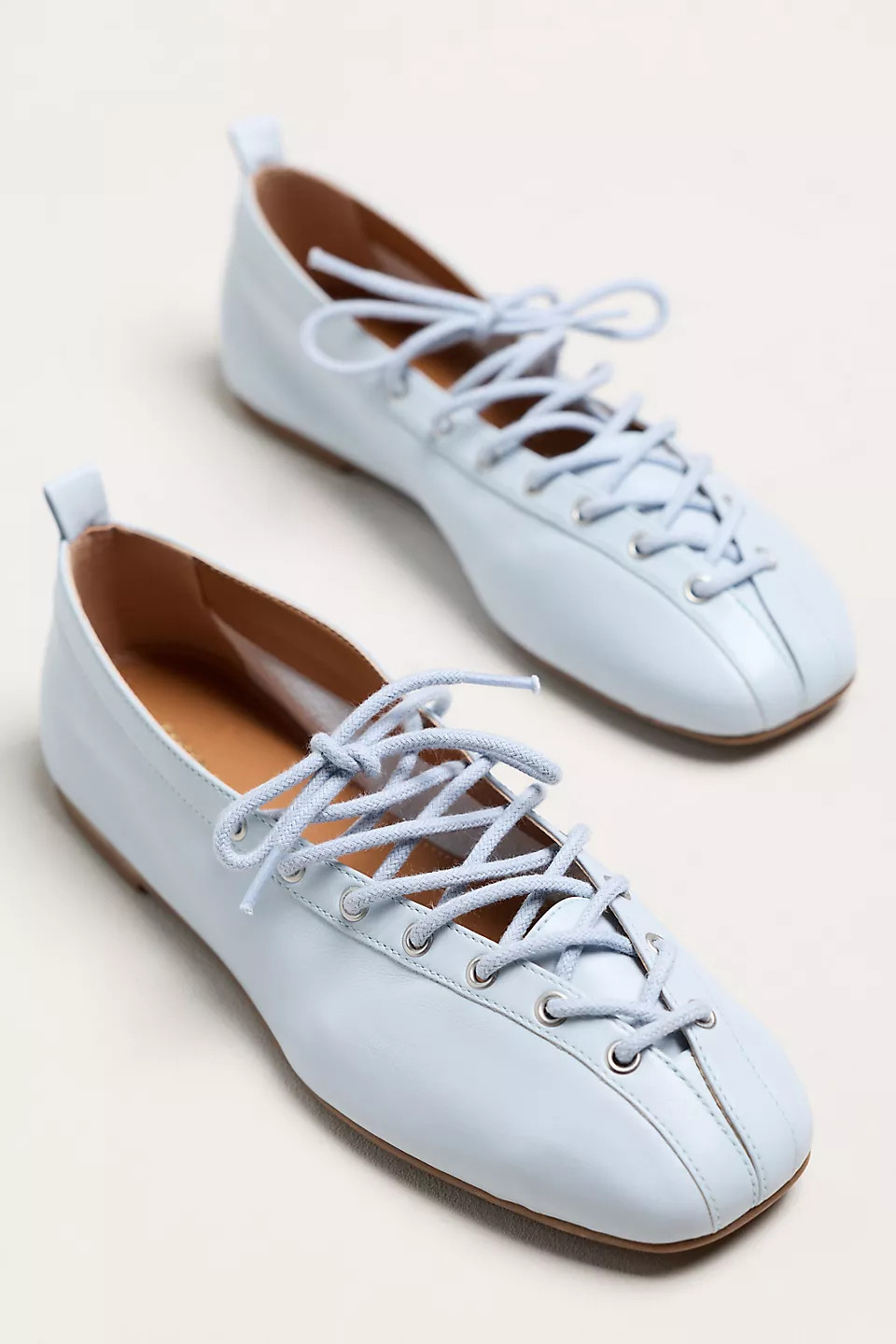 Maeve Tie-Up Grommet Ballet Flats | Anthropologie (US)