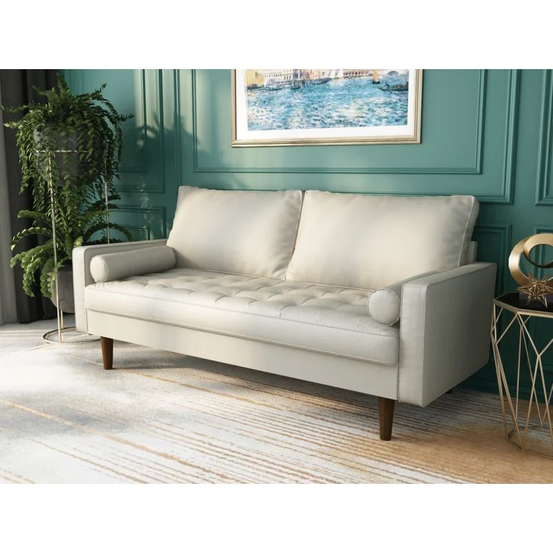 Connie 70" Vegan Leather Square Arm Sofa | Wayfair Professional