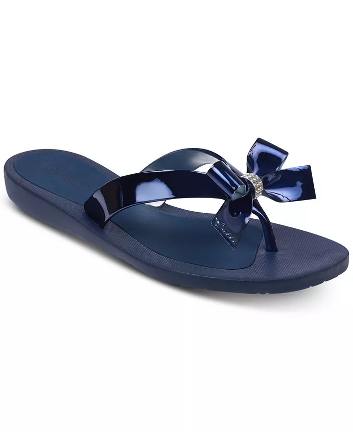 Women's Tutu Embellished Bow Flip Flops | Macy's