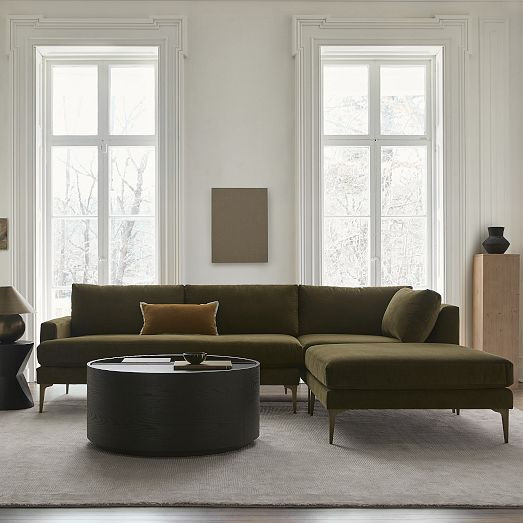 Andes 3-Piece Ottoman Sectional (90"&ndash;105") | West Elm (US)