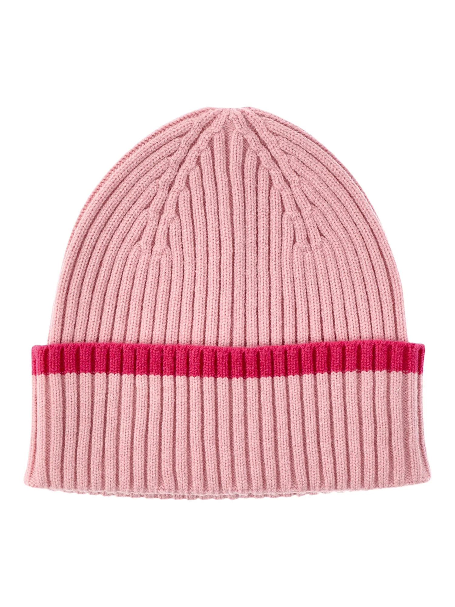 Time and Tru Women's Striped Beanie, One Size Fits Most, Dusty Rose | Walmart (US)