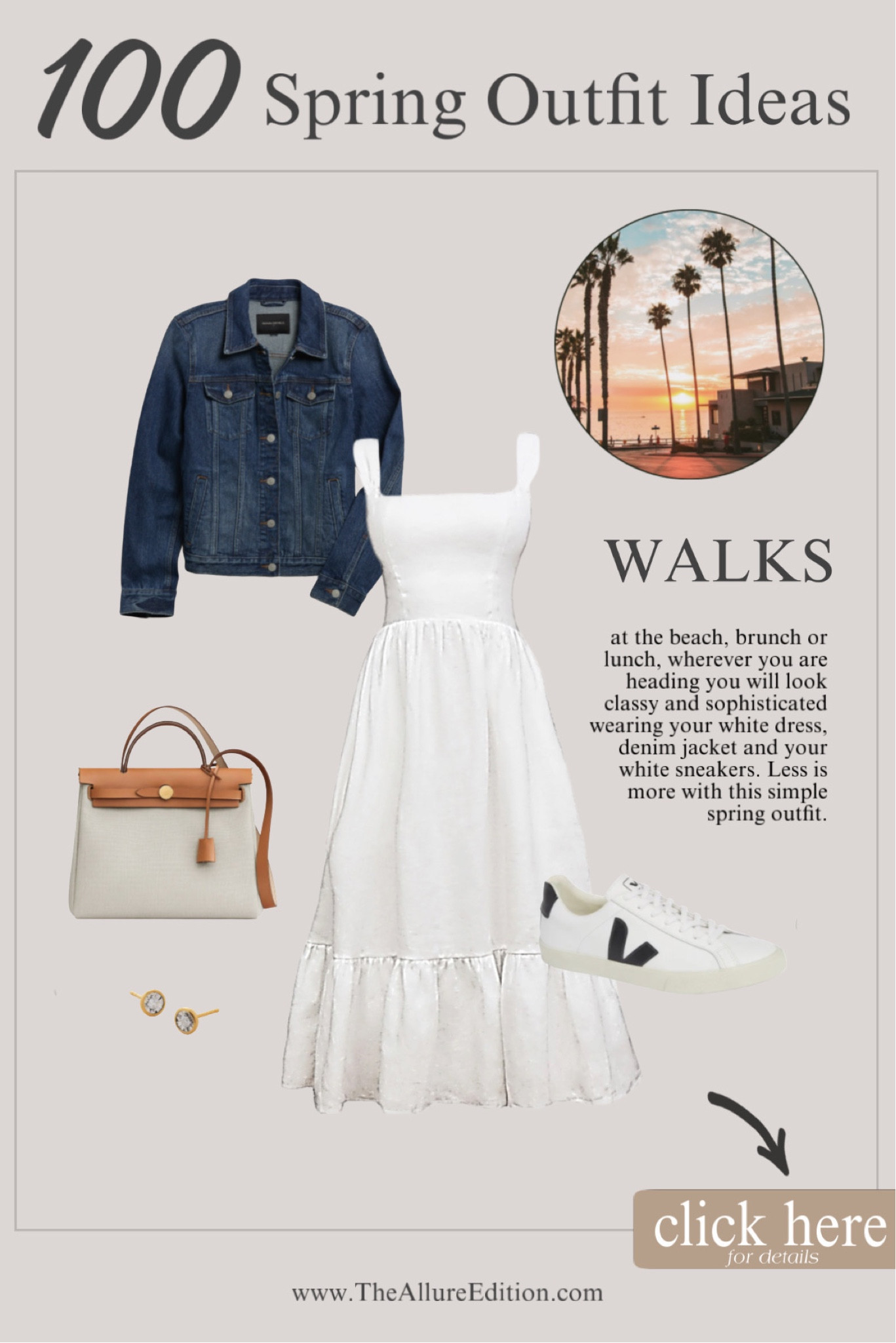 Spring Outfit idea
Spring white dress
Linen dress
White dress
Veja sneakers 
Denim jacket


#LTKSeasonal #LTKFind #LTKstyletip