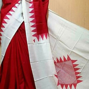 Authentic Murshidabad Silk Saree Designer Block Print Pure - Etsy | Etsy (US)