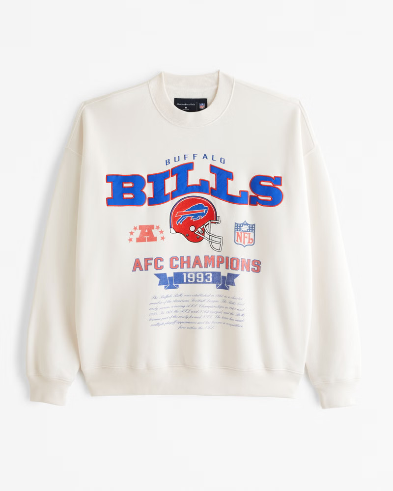 NFL Detroit Lions Graphic Crew Sweatshirt | NFL NFL | Abercrombie.com | Abercrombie & Fitch (US)