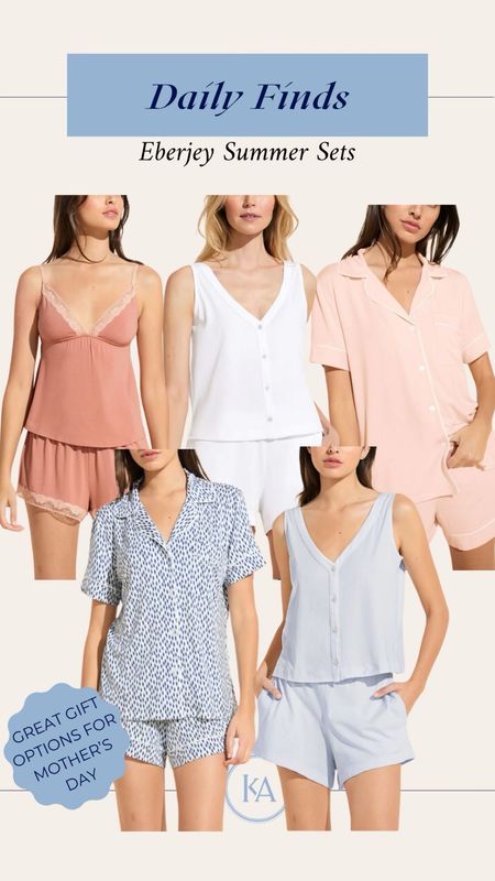 Some new summer pj sets I purchased from Eberjey. This brand is amazing - these would make a great Mother’s Day gift! 

#LTKstyletip #LTKGiftGuide #LTKSeasonal