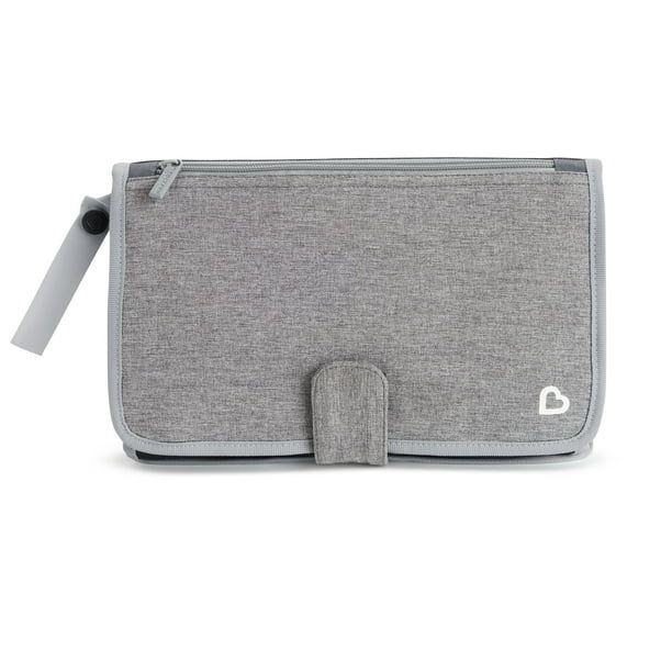 Munchkin Portable Diaper Changing Kit with Changing Pad and Wipes Case, Grey | Walmart (US)