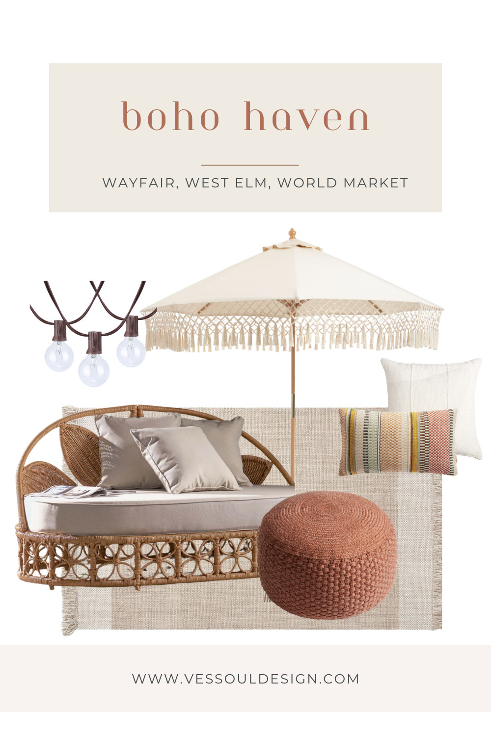 Earthy, effortless, and made to unwind 🌿 This boho haven is all about layered textures, warm neutrals, and that perfectly undone feel. From woven accents to cozy lounge seating, it’s your go-to spot for slow mornings and golden hour hangs.

Shop the look ✨ #BohoHome #OutdoorLiving #LTKHome #NeutralStyle #CozySpaces 

 