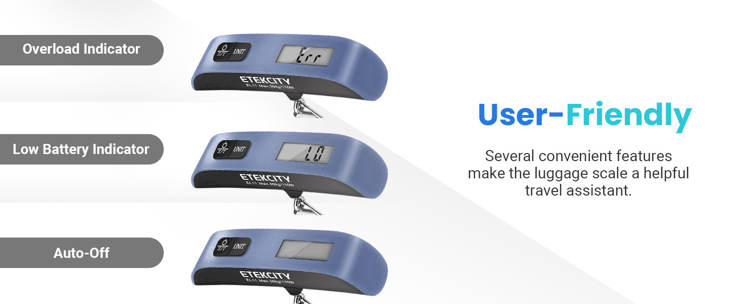 Etekcity Luggage Scale, Digital Weight Scales for Travel Accessories Essentials Suitcases , Porta... | Amazon (US)