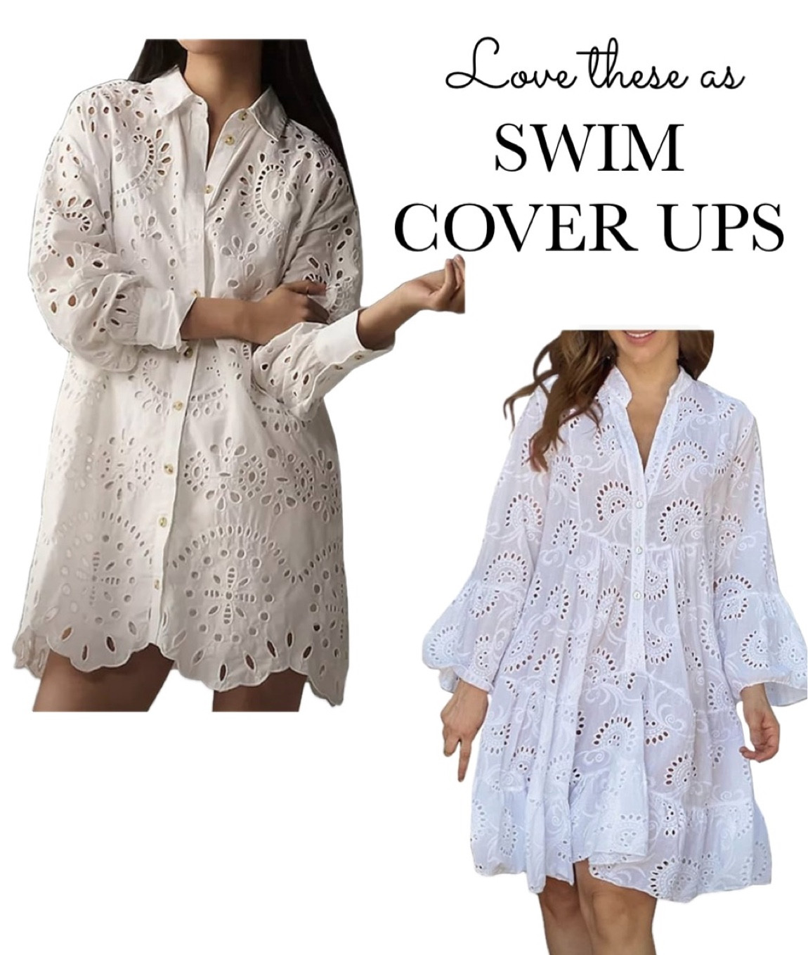 Eyelet dress perfect as a swim cover up!!! 

#LTKtravel #LTKSeasonal #LTKswim