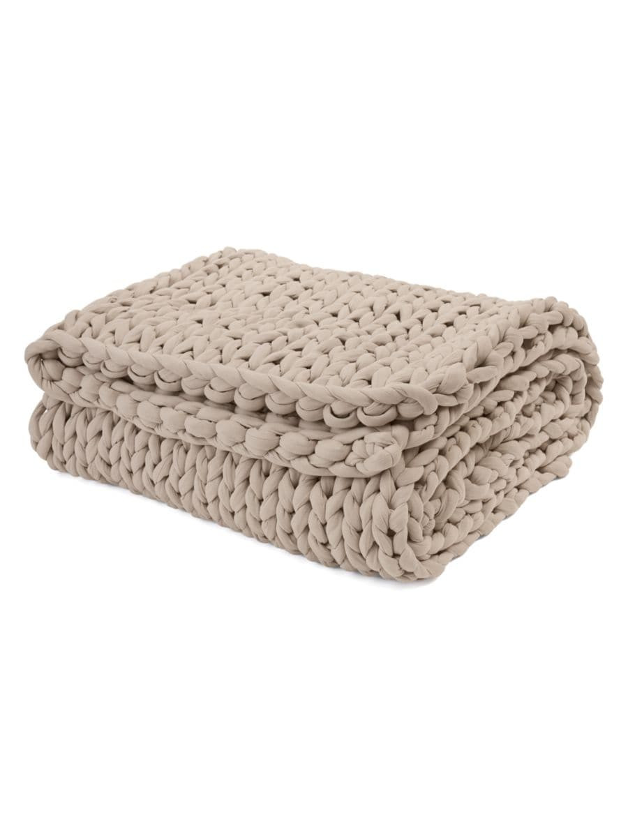 Cotton Napper Weighted Knit Blanket | Saks Fifth Avenue