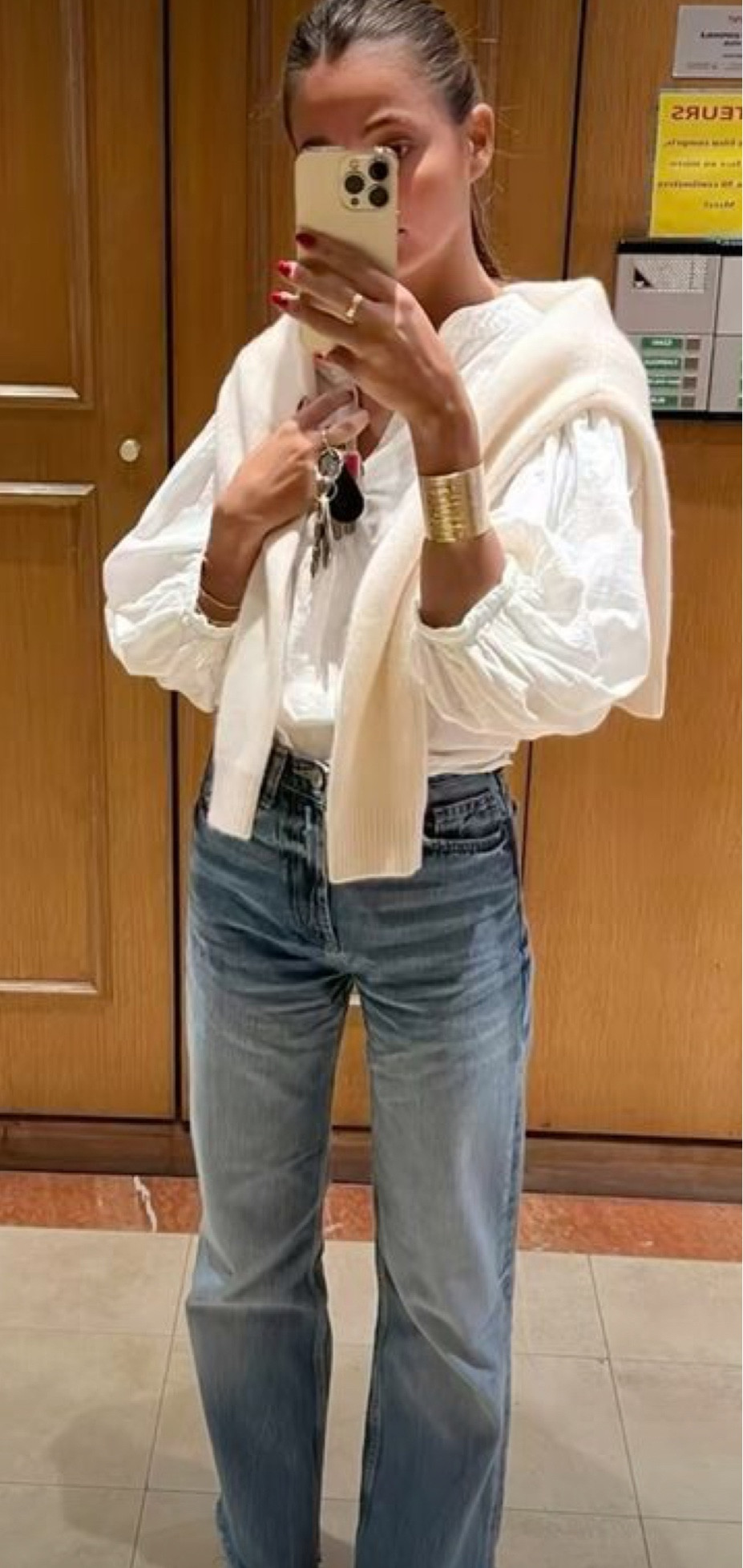 White blouse with dark jeans and a cream blouse. Work outfit. Summer outfit. Jeans outfit. Travel outfit. Revolve outfit. Nashville outfit. Brunch outfit. Neutral outfit.

#LTKtravel #LTKworkwear #LTKstyletip