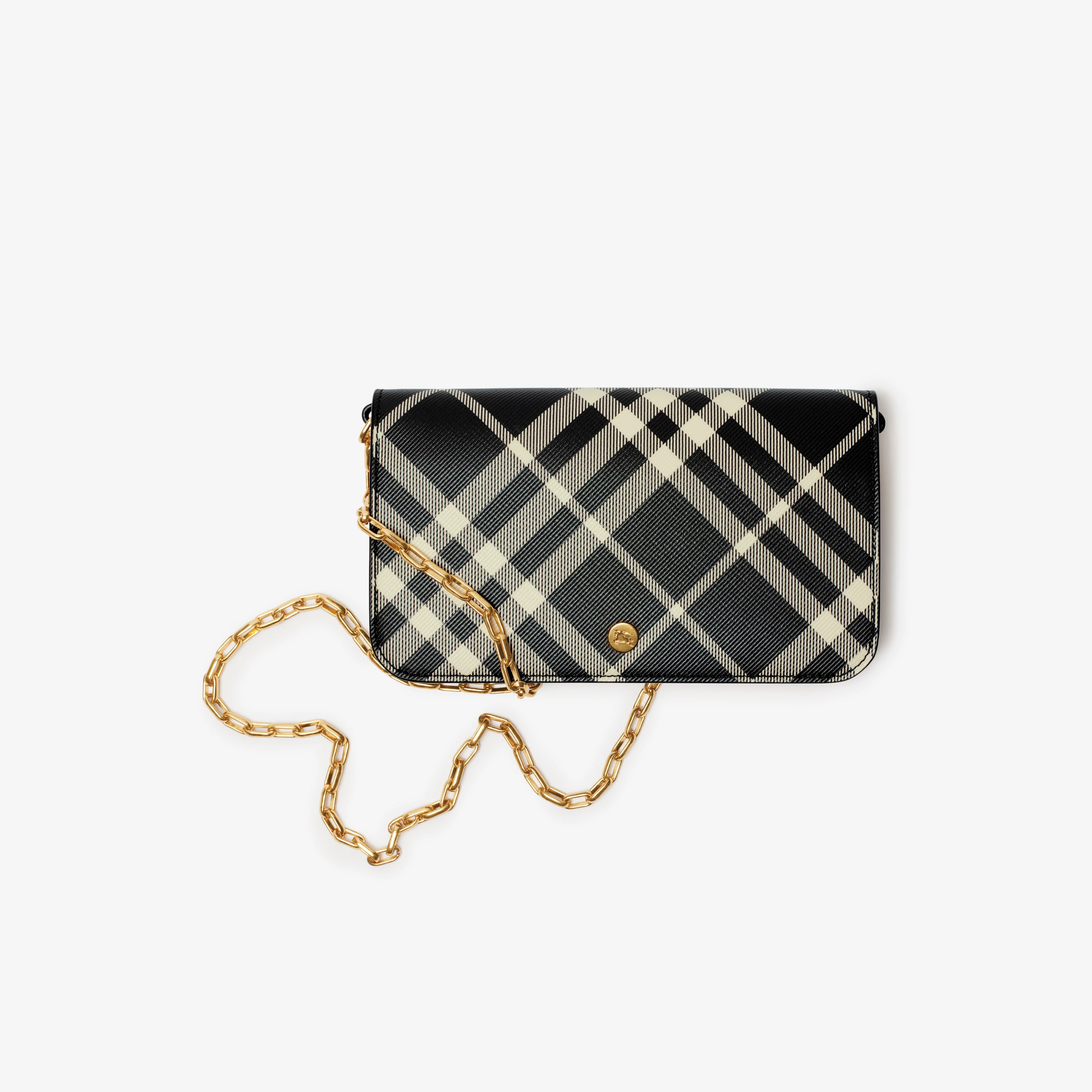 Check Chain Strap Wallet | Burberry (US)