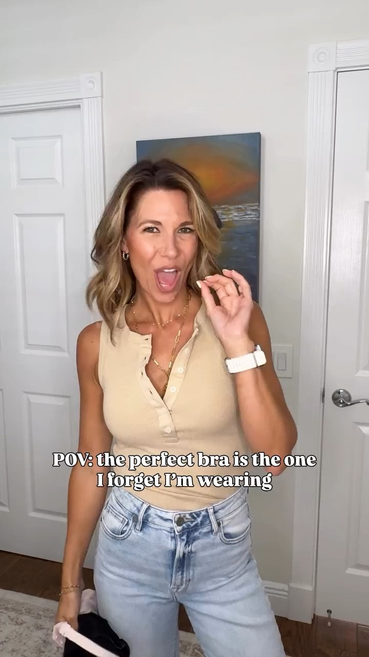 On sale for under $20, perfectly comfortable all day long! C0mment EVERYDAY for the 🔗 

This everyday bra tshirt bra is beyond comfy, wireless, has straps that can be removed from the front and back to make it a cross back and coms in tons of colors! Maximum comfort at an incredible price! 

#essential #wireless #everydaymusthaves
