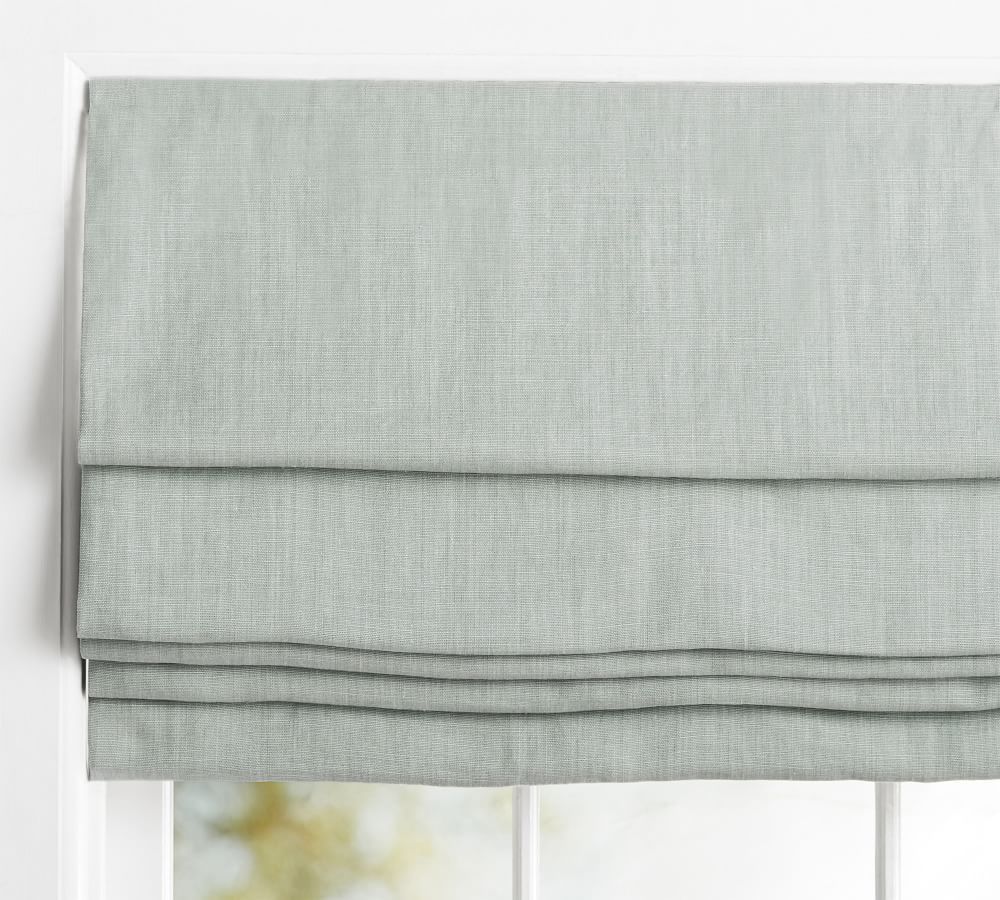 Custom Belgian Linen Cordless Shade Made with Libeco™ Linen | Pottery Barn (US)