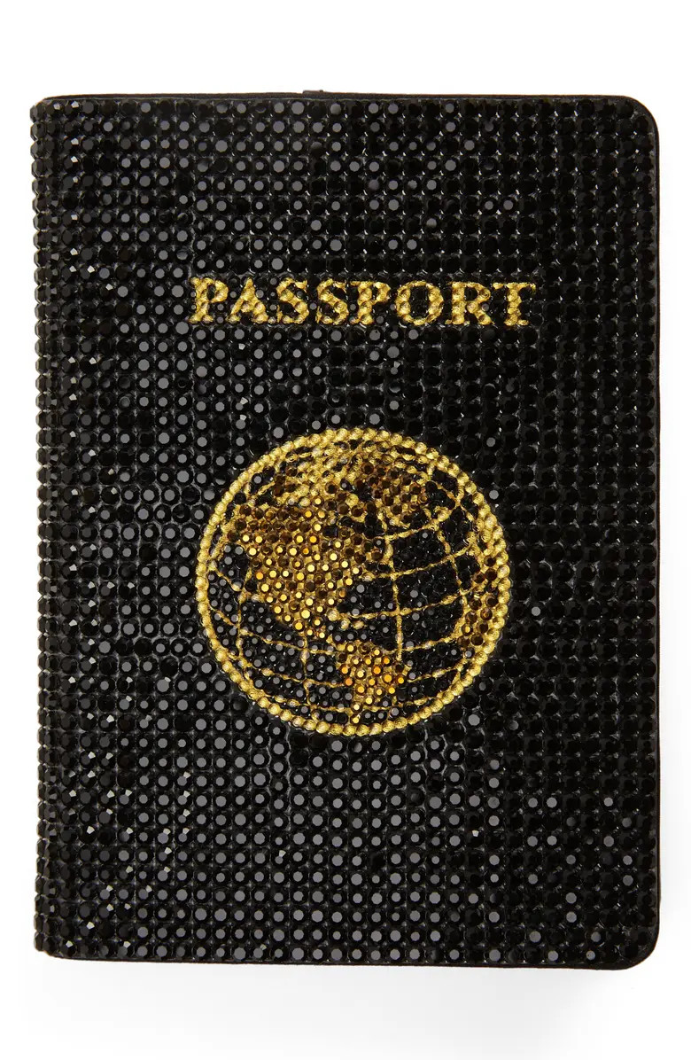 Traveler Crystal Beaded Passport Holder | Nordstrom