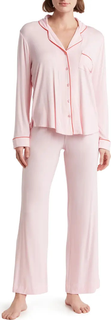 Tranquility Long Sleeve Shirt & Pants Two-Piece Pajama Set | Nordstrom Rack