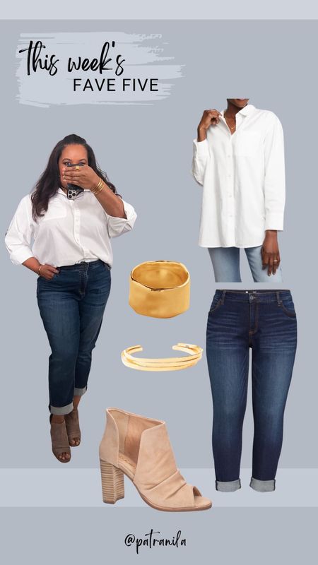 So in love with this classic button down from Able. 25% off sitewide at #Able. Code MD25 Jeans are Kut from the Kloth available at Nordstrom w/the shoes. Spring outfits, Midsize Style, Midsize fashion, Under 100, Patranila 

#LTKsalealert #LTKcurves #LTKstyletip