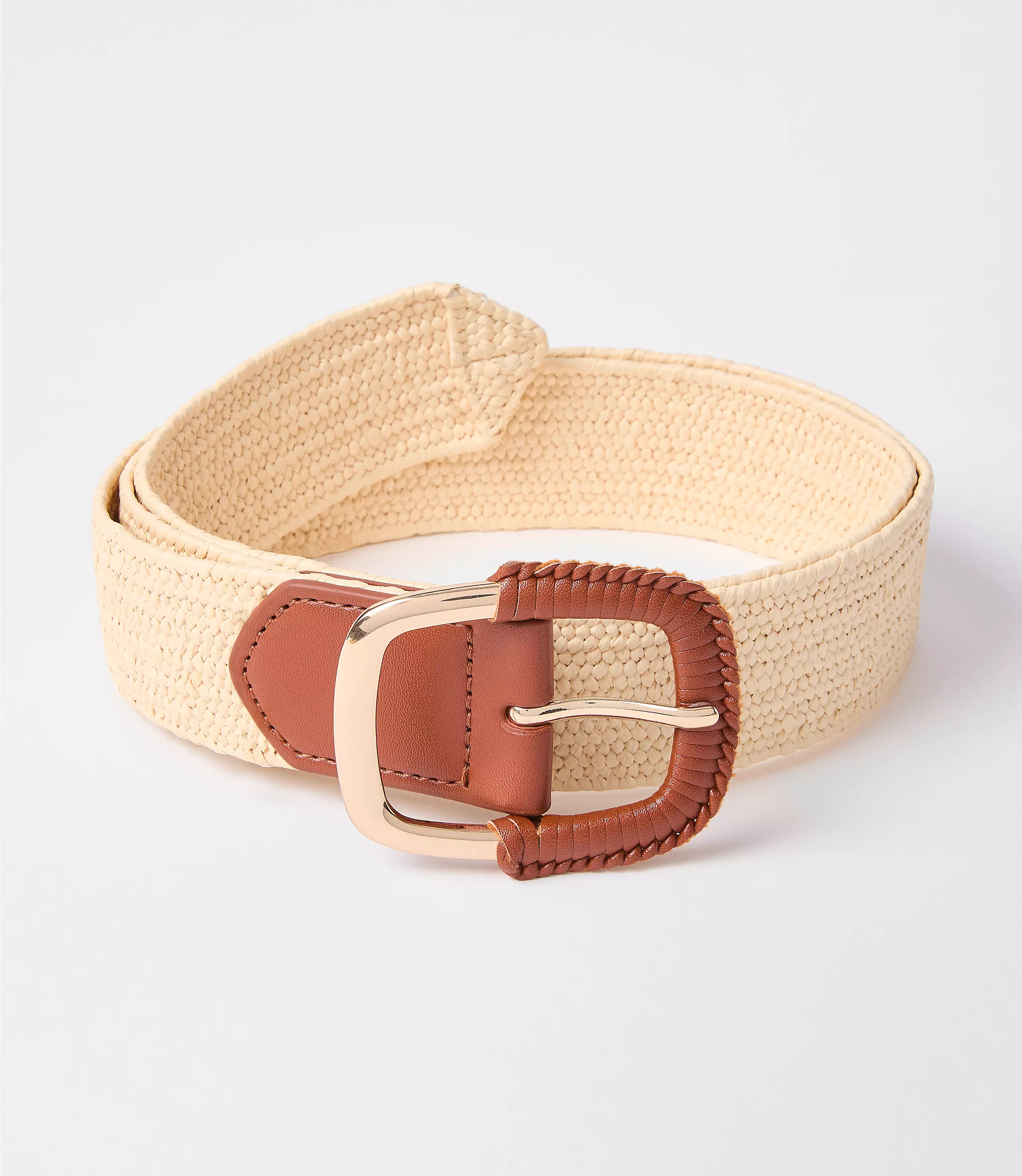 Raffia Stretch Belt | LOFT