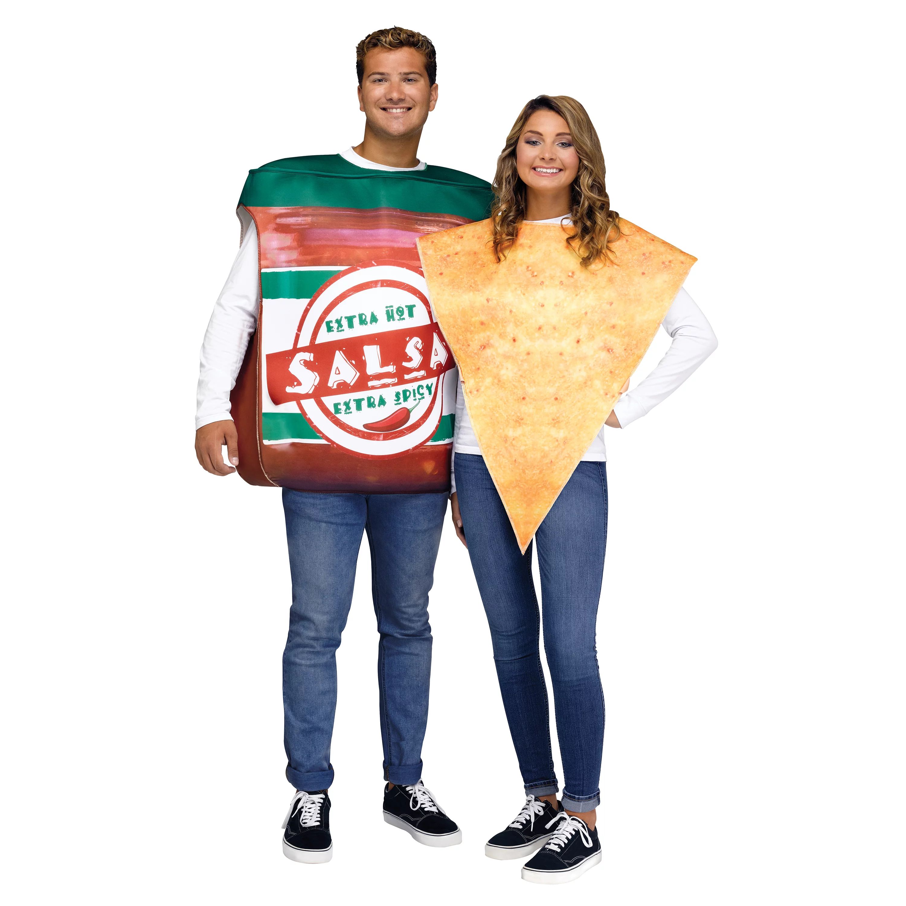 Way to Celebrate Chips and Salsa Halloween Couples Costume Unisex, Adult 18-64, Multi-Color - Wal... | Walmart (US)