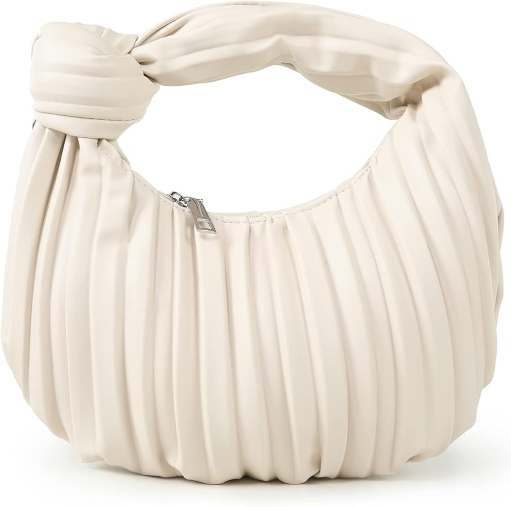 Knoted Handbag Hobo Purse Pleated Ruched Clutch Purse Leather Crossbody Bags For Women Cute Fashion  | Amazon (US)