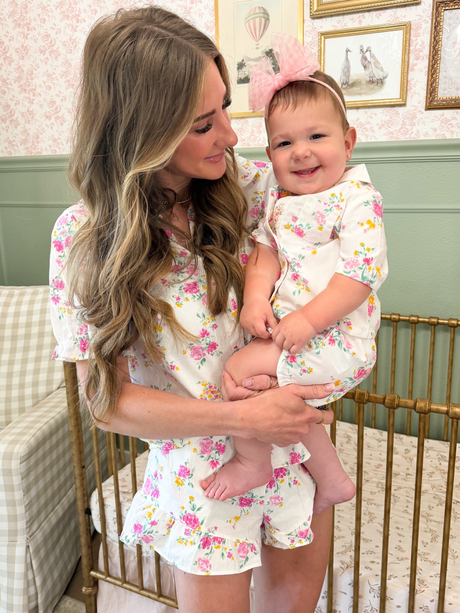 Mommy and me matching pjs 