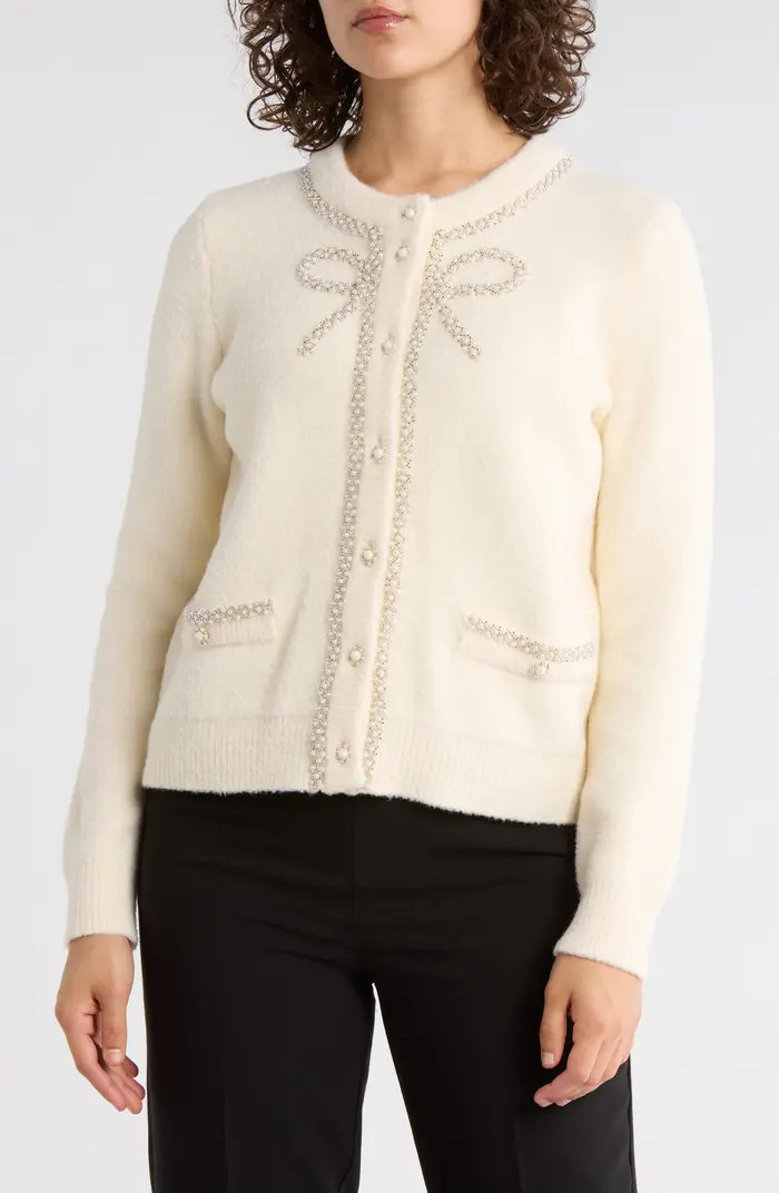 Adrianna Papell Pearl Bow Cardigan | Nordstromrack | Nordstrom Rack