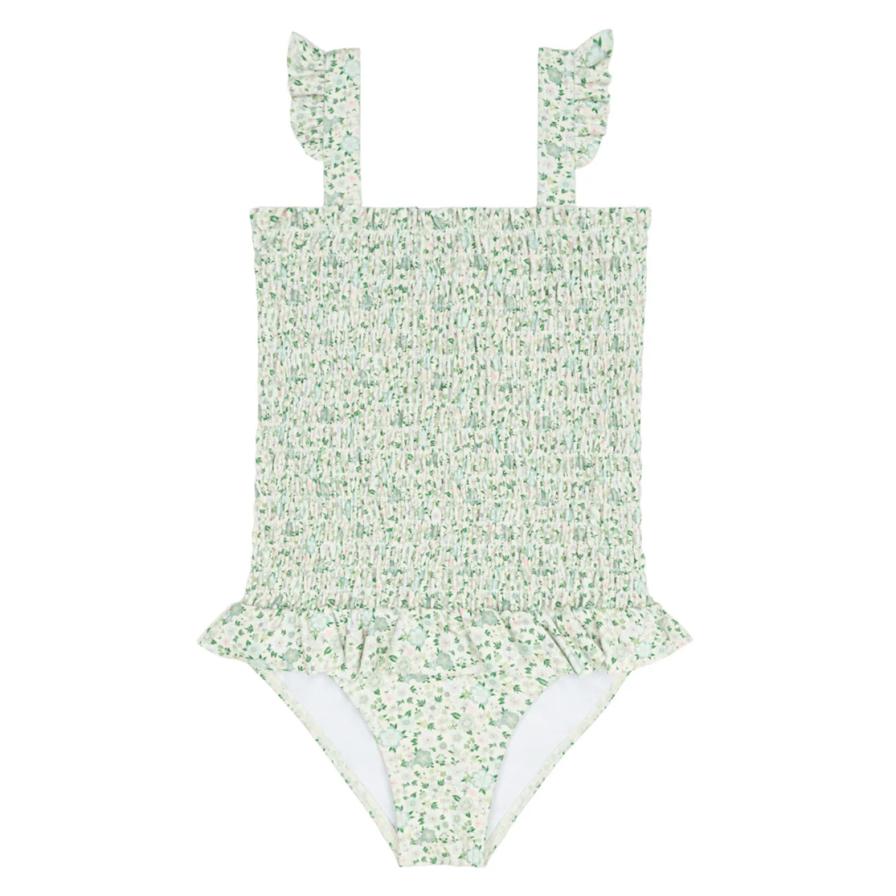 girls sea marsh floral smocked one piece | Minnow