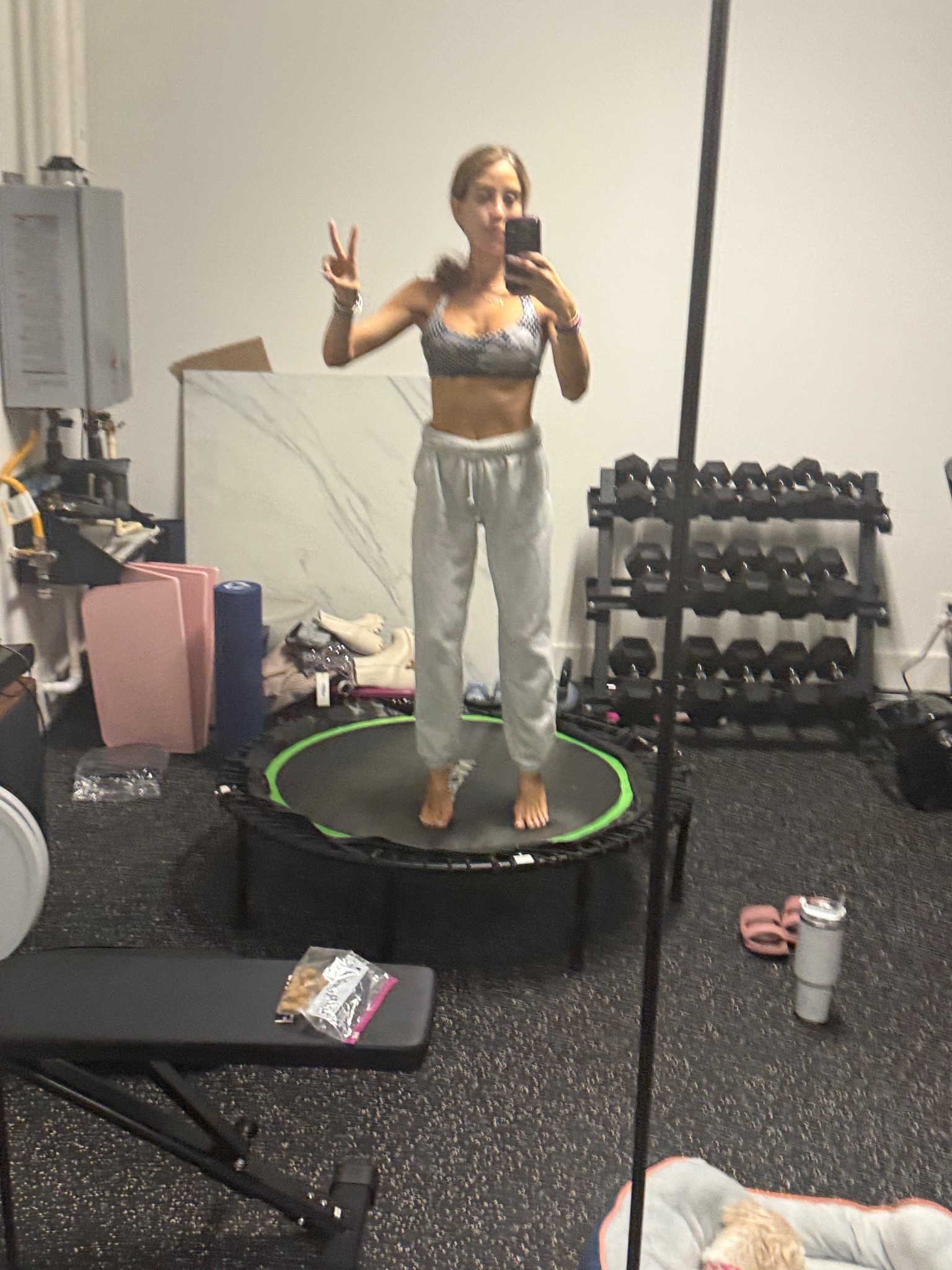 I jump on this rebounder everyday! For circulation, toning, lymphatic systems great to get into the new year!  

#LTKfitnessgoals #LTKFindsUnder50 #LTKFindsUnder100