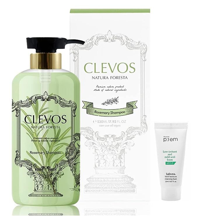 CLEVOS Natura Foresta Natural Organic Hair Shampoo 17.92 Fl Oz for Normal, Dry, Sensitive, Itchy ... | Amazon (US)
