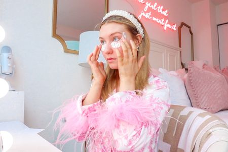 Chanel eye patches worn in my living like Blair Waldorf for a day vlog + similar pajamas!!

#LTKfindsunder50 #LTKfindsunder100 #LTKstyletip