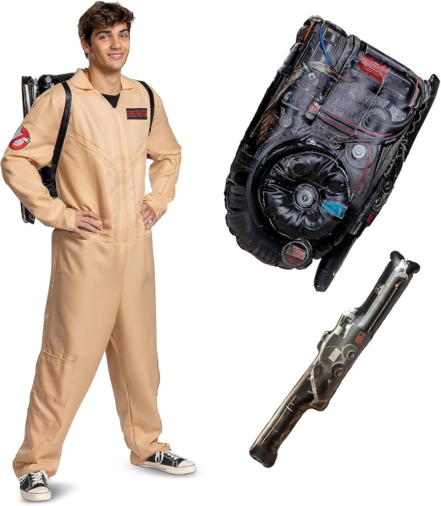 Disguise unisex-adult Ghostbusters Costume Outfit, Official Deluxe Ghostbuster Jumpsuit | Amazon (US)