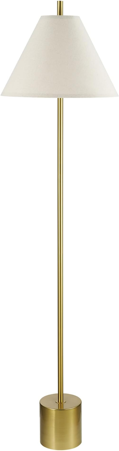 GLOBE Electric 61000060 60" Floor Lamp, Matte Brass Finish, Beige Linen Shade, Heavy Weighted Bas... | Amazon (US)