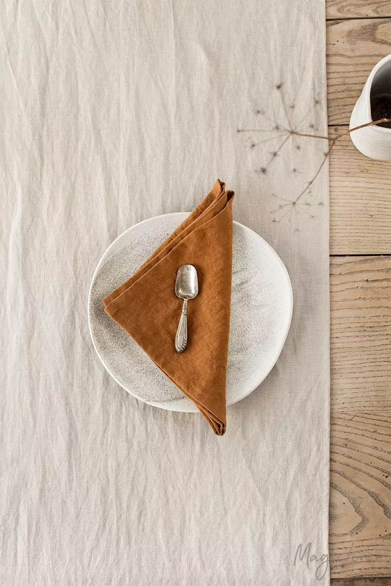 MagicLinen Napkin Set in Olive Green at Urban Outfitters