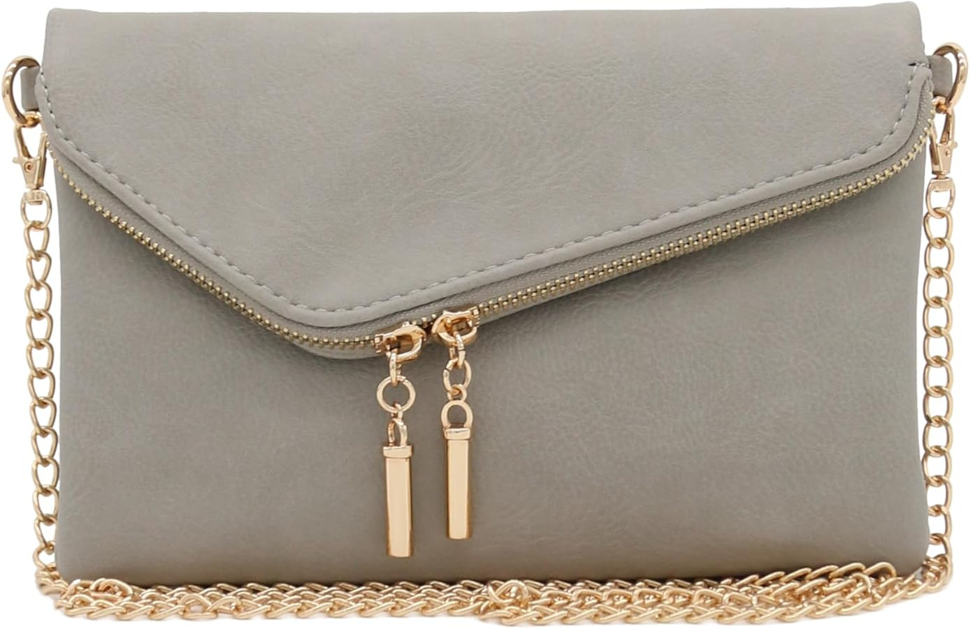 FashionPuzzle Envelope Wristlet Clutch Crossbody Bag with Chain Strap | Amazon (US)