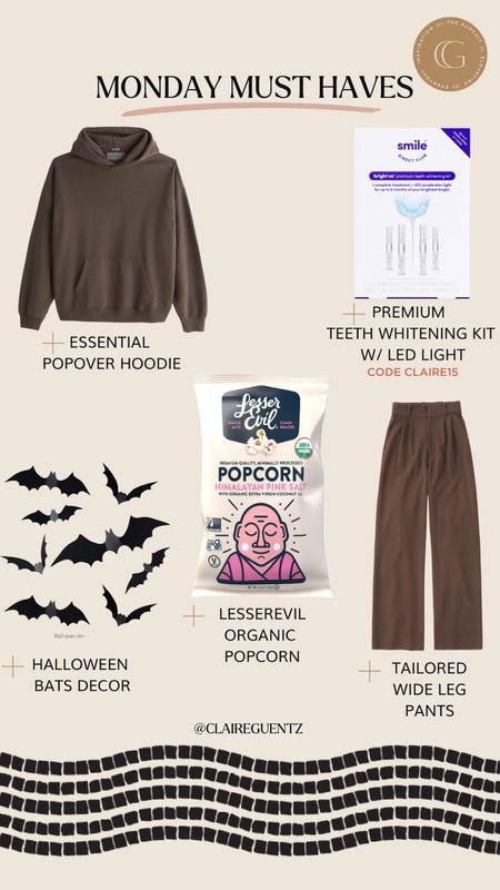 Wear a small in the sweatshirt, medium tall in pants. Code CLAIRE15 towards smile direct products  

#LTKunder50 #LTKHalloween #LTKunder100