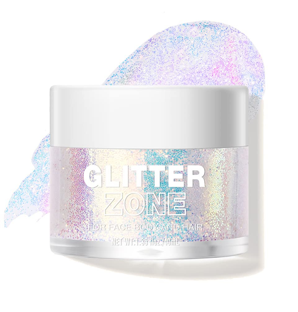 LANGMANNI Holographic Body Glitter Gel for Body, Face, Hair and Lip.Color Changing Glitter Gel Un... | Amazon (US)