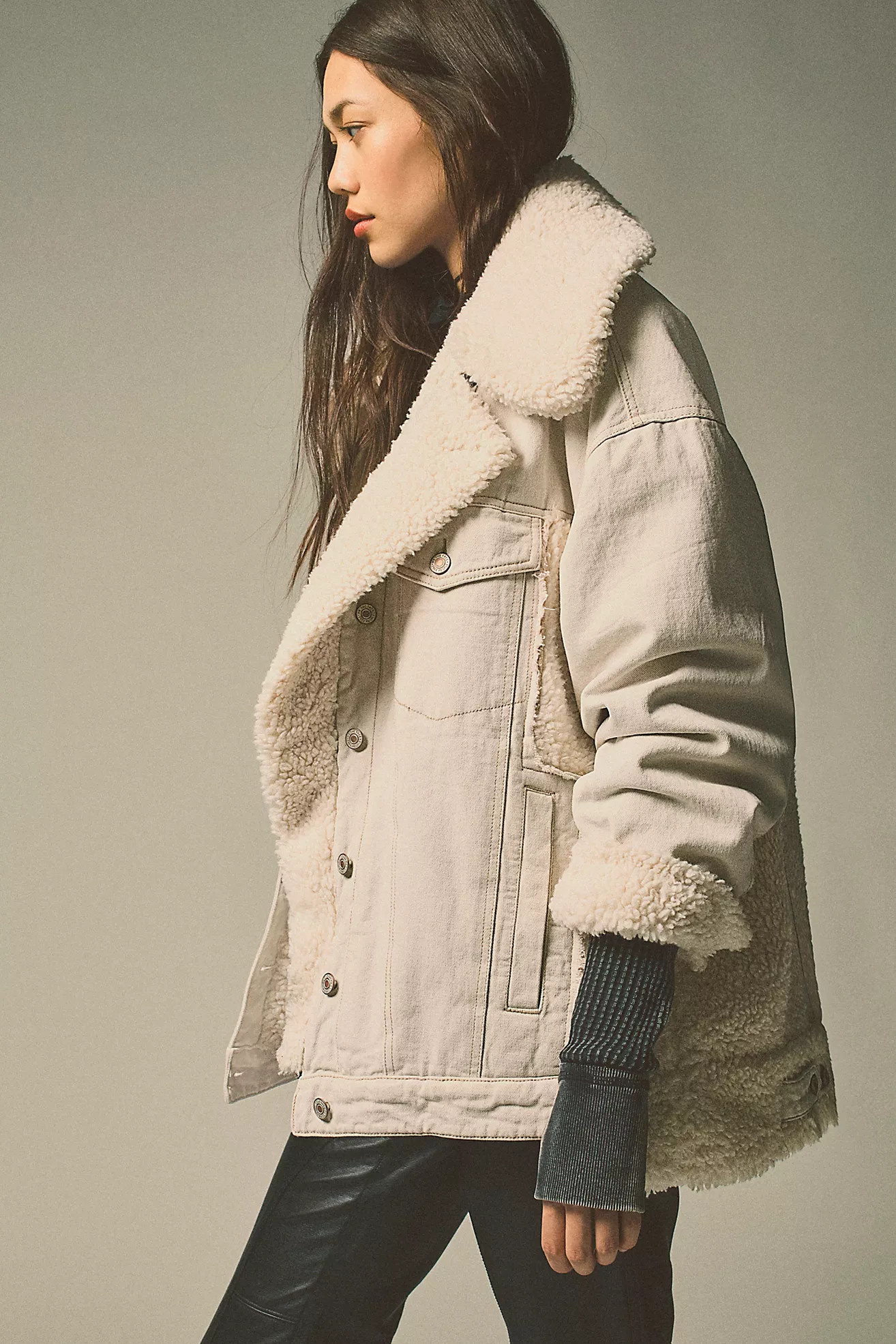 Holly Cozy Denim Jacket | Free People (Global - UK&FR Excluded)