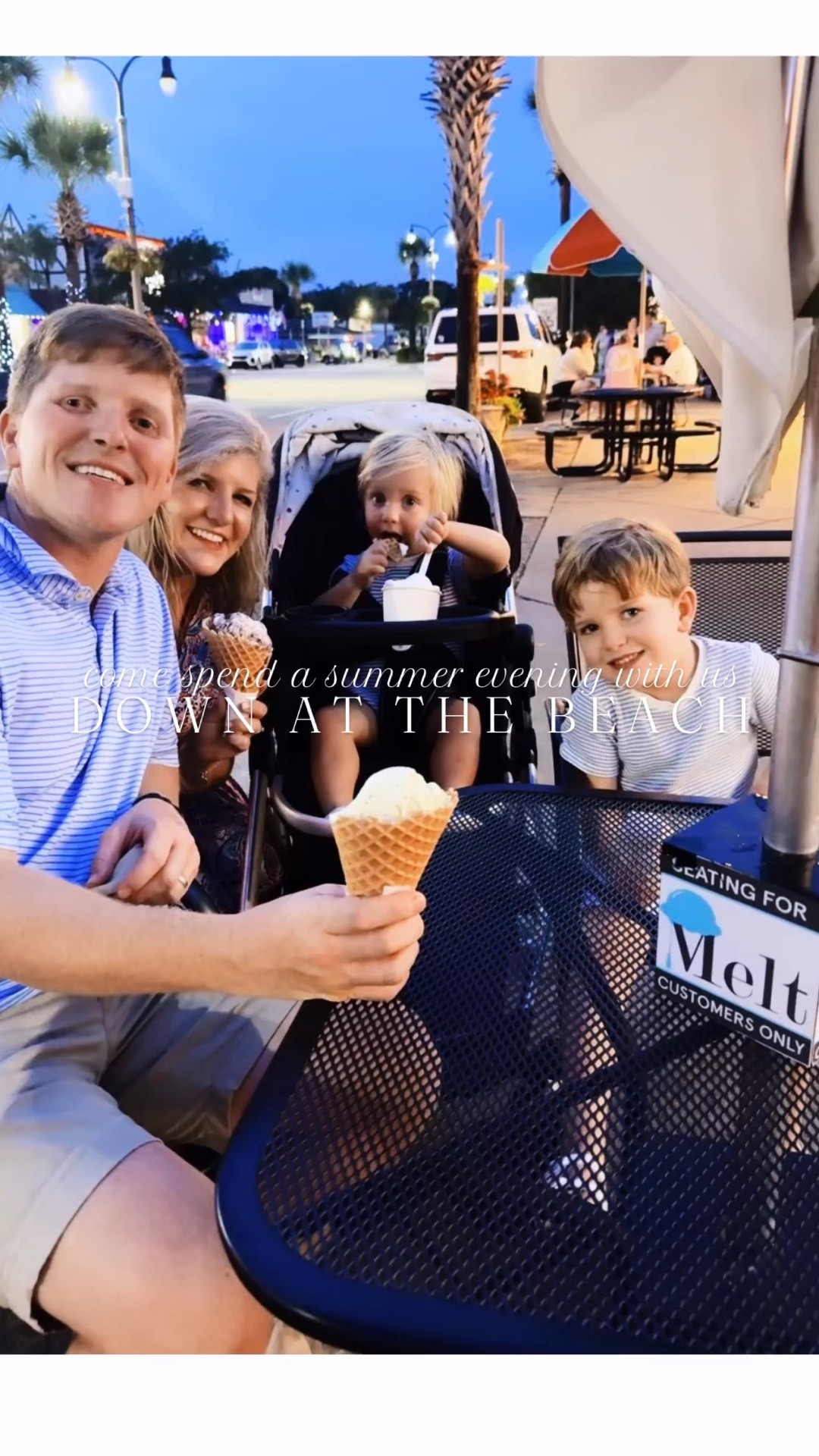 Sunset 🌅 time on the deck 🪑 with this heavenly view 🌊🌅🌞 >>>> And spent last evening ✨ downtown walking around and got icecream 🍦at our favorite local spot, @cravemelt !! 🍨🏝️🥰 #beachsunsets #summeratthebeach #northmyrtlebeachsc #nightslikethis #happysundayyall