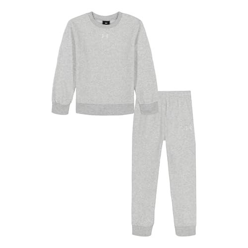 Under Armour Baby Boys' 2-Piece Crew Sweatshirt and Fleece Sweatpants Set, Mod Gray Rival, 12M | Amazon (US)