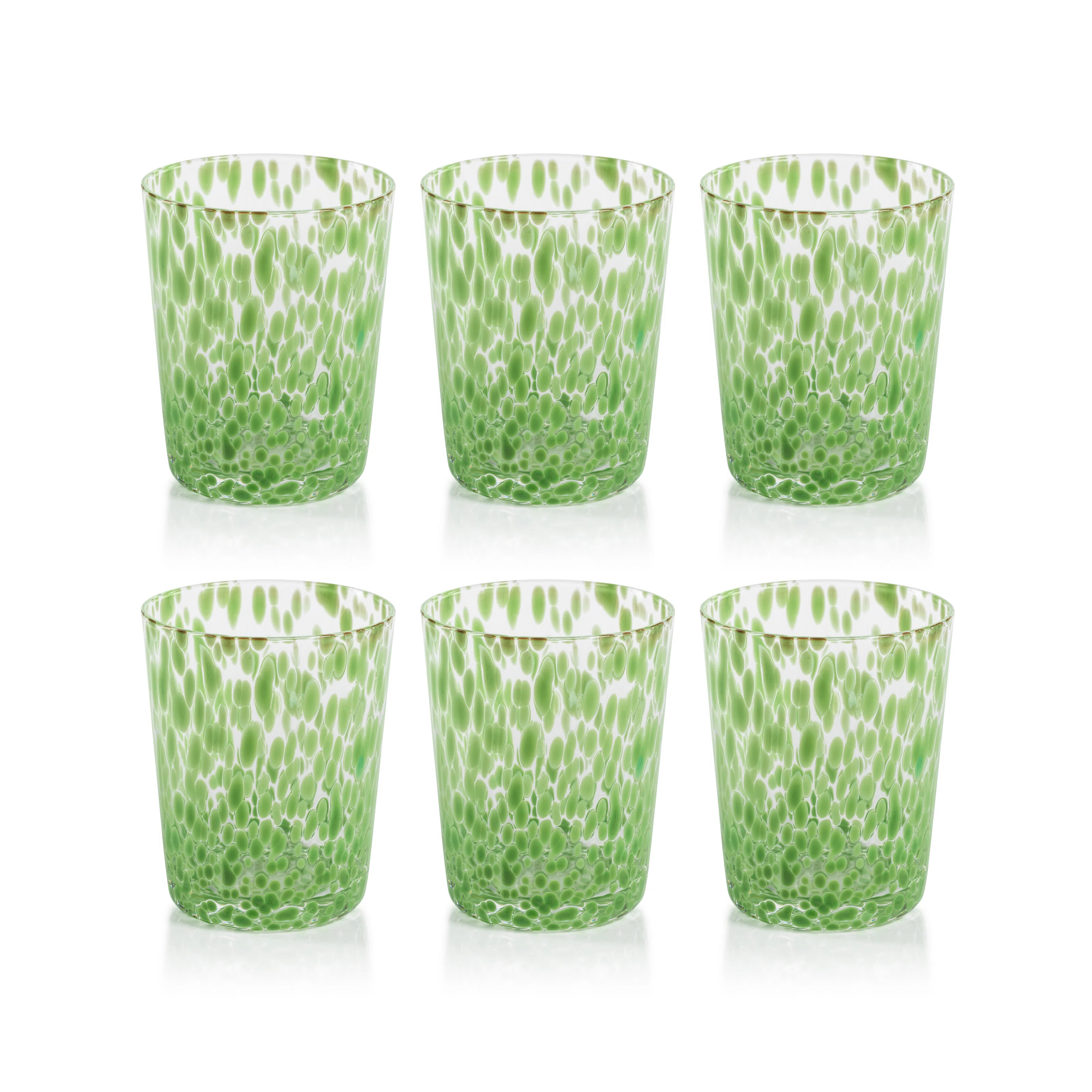 Birch Lane™ Buck Speckled Glass Tumblers, Set of 6 & Reviews | Wayfair | Wayfair North America