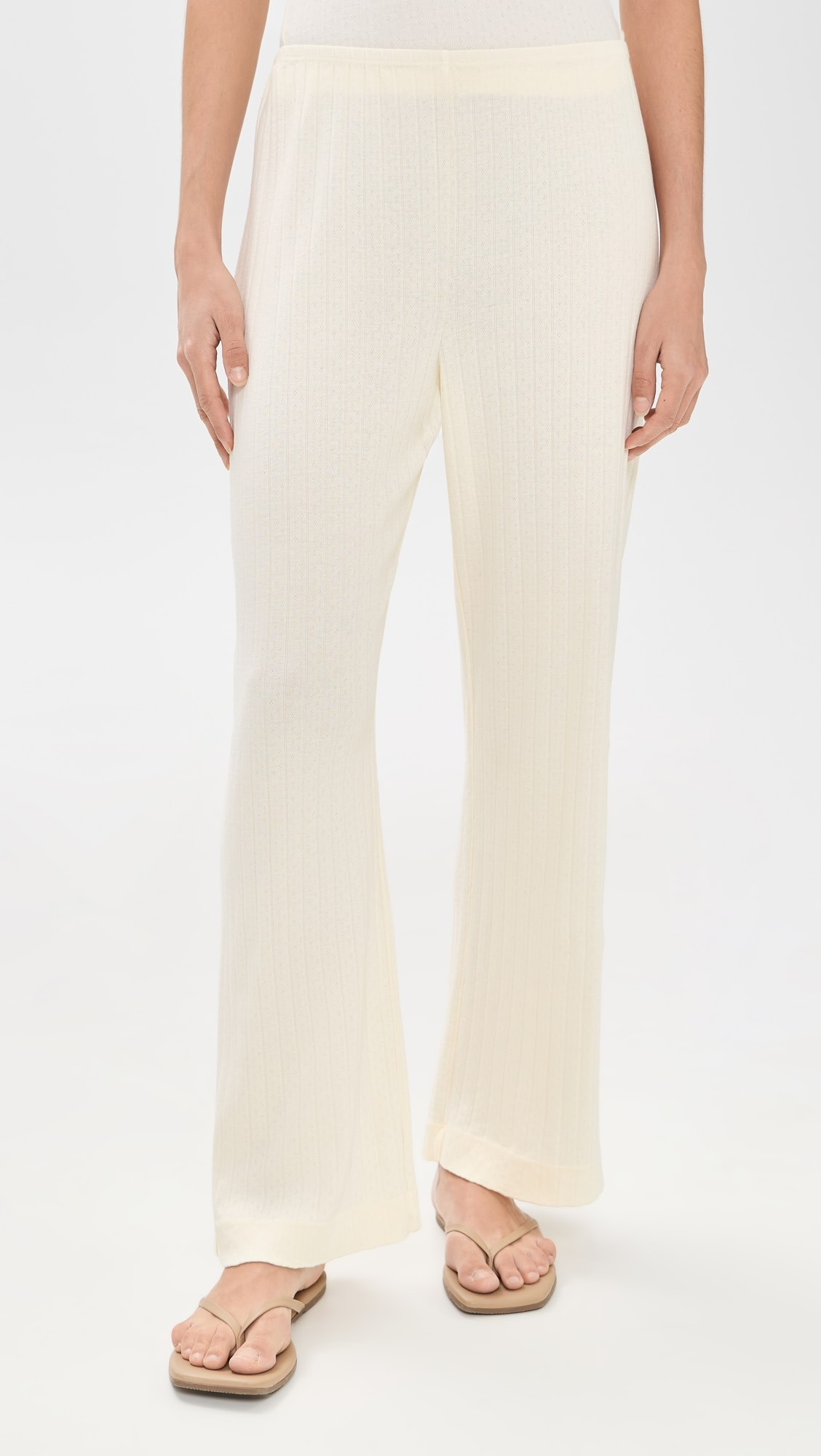 DONNI. The Pointelle Simple Crop Pants | Shopbop | Shopbop