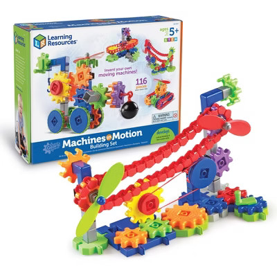 Learning Resources Gears! Gears! Gears! Machines in Motion, STEM Toys for Kids, Gear Toy, 116 Pieces, Ages 5+ | Target