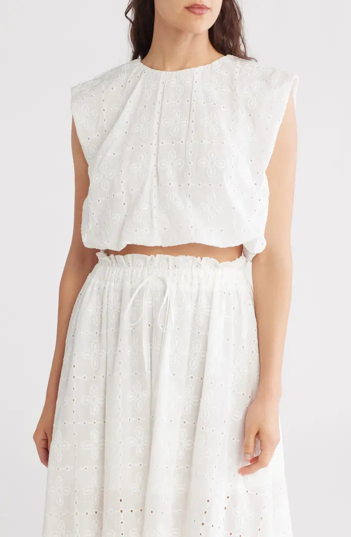 Blu Pepper Eyelet Bubble Top | Nordstromrack | Nordstrom Rack