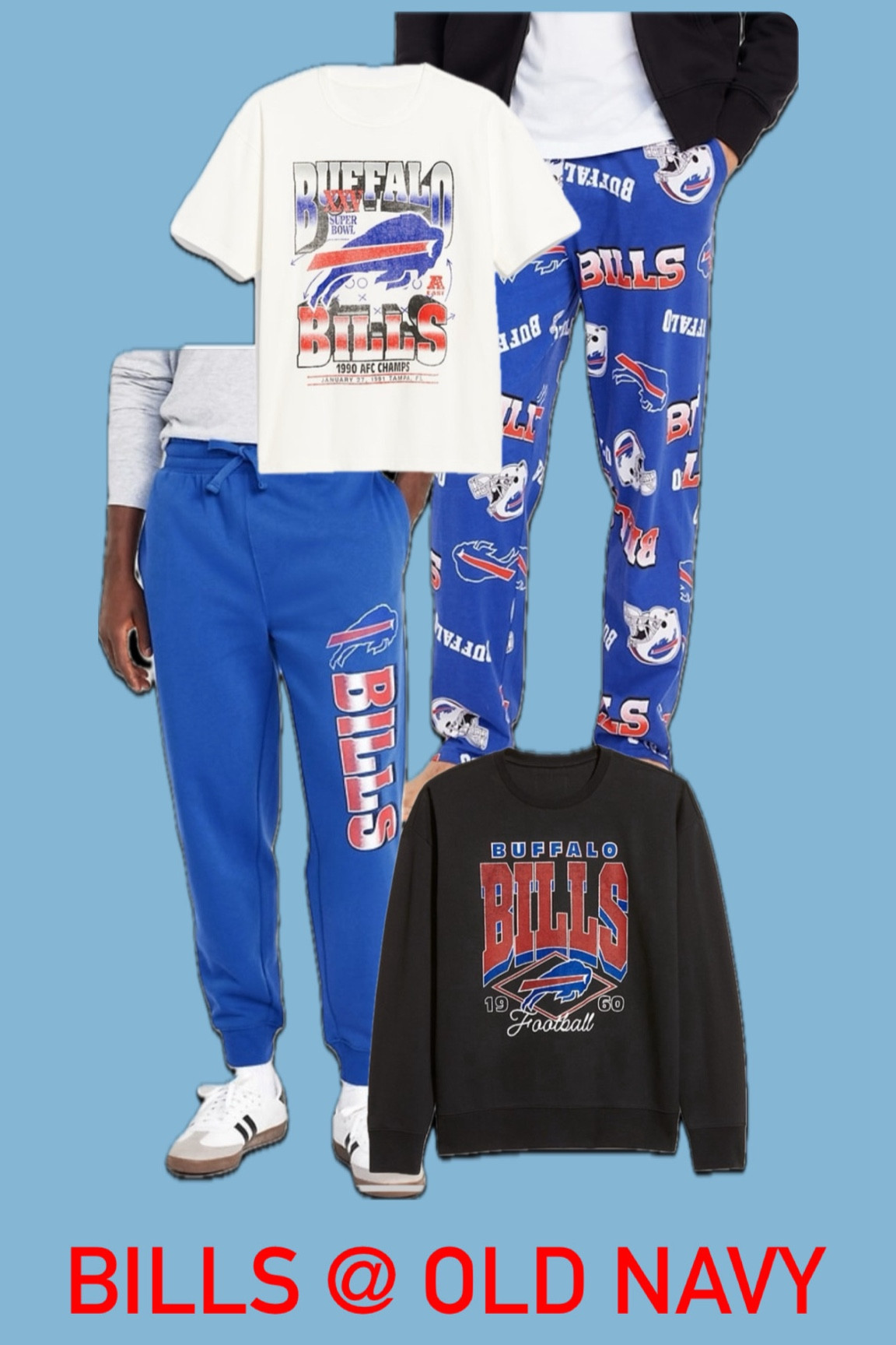 Buffalo Bills gear at Old Navy! I have the sweatshirt and t shirt. Love. Men sizing but works for the ladies, too. 

NFL, Bills, Let’s Go Buffalo, sports, Sunday 

#LTKMens #LTKSaleAlert #LTKActive