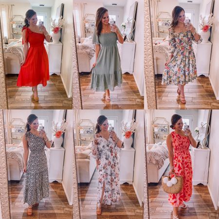 Amazon Spring dresses 👗 

6 maxi & midi dresses from Amazon! Perfect for vacation, Easter, weddings, baby showers, tropical resort wear, etc! All under $40. Shop by clicking on pic below. 

Floral dresses. Resort wear. Spring outfits. Dresses for family photos. Maxi dress. Midi dress. Smocked dresses. Nursing friendly style. Bump friendly dresses. Amazon dresses. 